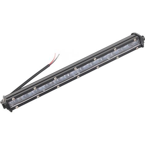 Barre de rampe LED droite 6D 24V aluminium verre acrylique éclairage additionnel 4x4 pour camion voiture moto 14 pouces 120W (1/5)