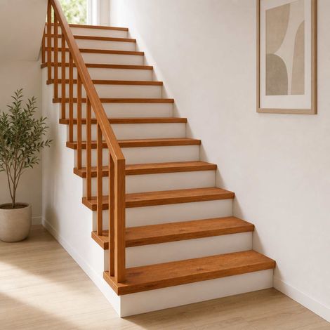 vidaXL Nez de marche 16 pièces 120 x 25 x 2 cm Marron (1/5)