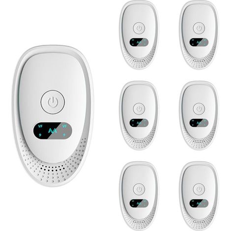 Répulsif Ultrason 6 Pcs - Anti Souris, Rats, Moustiques & Araignées Répulsif Électronique Multifonction pour Fourmis, Cafards et Chauves-Souris Plug-in Ultrasonique 360°-DOU
