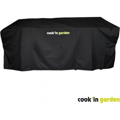 Cook'In Garden – Housse de cuisine extérieure 250x65x90cm – Polyuréthane déperlant – Attaches velcro pour maintien – Protection contre intempéries
