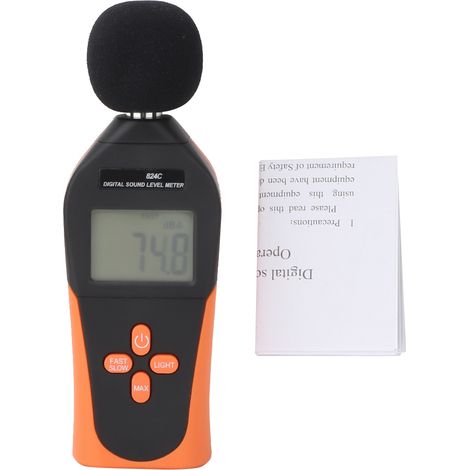 YITENSEN 824C Sound Level Meter Logger 30-130dB Noise Measurement Digital Audio Level Meter