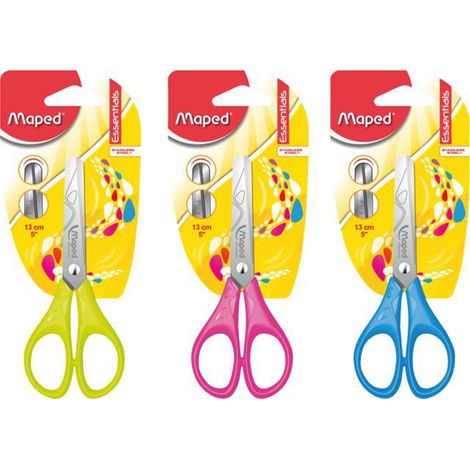 Forbici scolastiche essenziali da 13 cm con mappatura