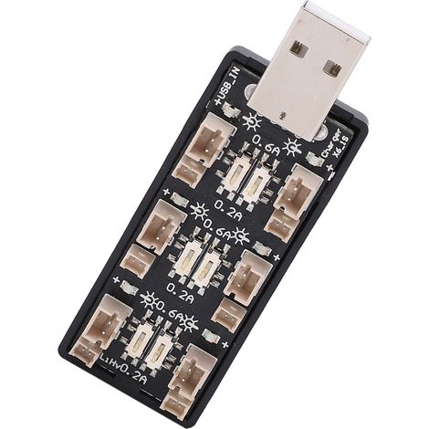 6-Kanal-USB-Akkuladegerät für 3,8 V und 2,5–4,35 V mit LED-Anzeigen (1/5)