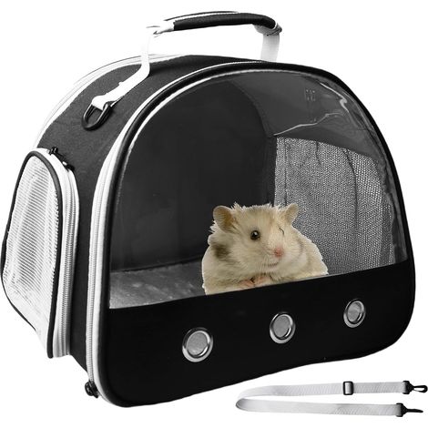 1 Sac de transport, pliable, fenêtre latérale, tissu Oxford, pour chat, chien, lapin, voyage (1/5)