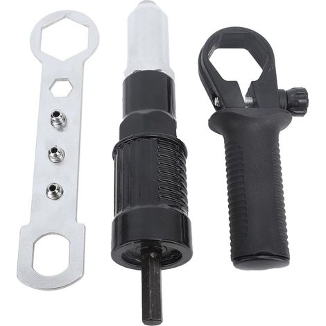 Kit D'adaptateur De Pistolet à Rivets électrique, Remplacement D'adaptateur D'écrou De Rivet à Ajustement Serré en Métal Dur De Haute Précision (1/5)