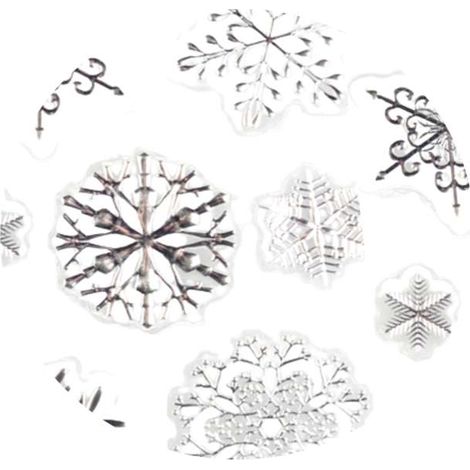 Pegatinas de copos de nieve para decoración navideña: crea la magia de la Navidad en tu hogar. (1/2)