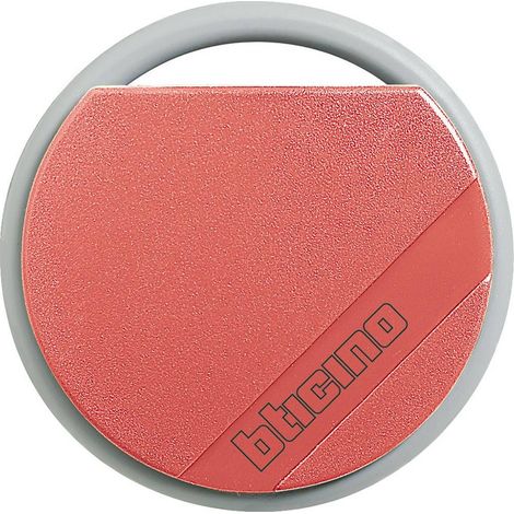 Badge de proximité résidents 13,56 MHz Rouge BTICINO 348201 (1/2)