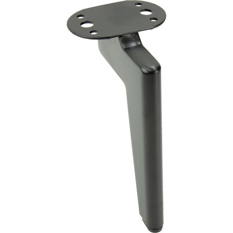 Gamba per mobili Loft, nero opaco, altezza 18 cm (1/5)