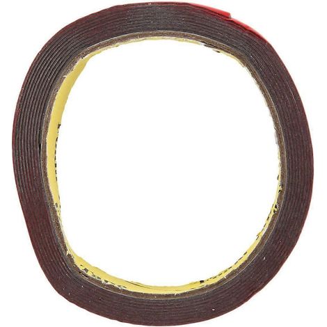 Rouleau de ruban adhésif double face en mousse ultra-collant, permanent et résistant, pour véhicule, rouge, 15 mm (1/4)