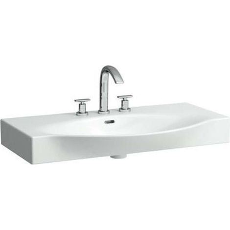 LAUFEN PALACE Waschtisch unterbaufähig, 3 Hahnloch, mit Überlauf, (1/2)