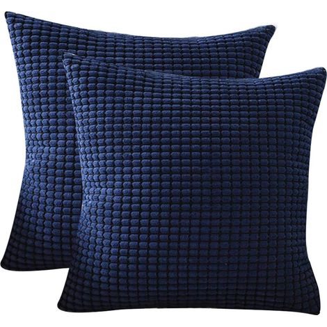 100% cotton pillowcases, soft classic embroidery. Decorative square vintage retro cushion cover for living room, sofa, bedroom (45.7 x 45.7 cm) (1/5)