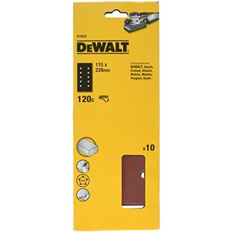 DeWalt Schleifbogen 115x280 mm K120, 10 Stk. (1/3)