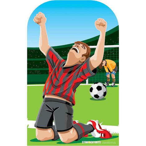 Figurine en carton passe tête Football victoire - Haut 117 cm (1/5)