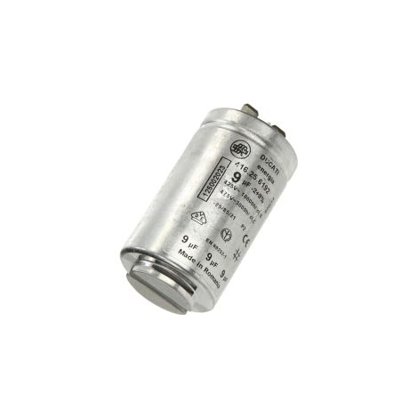 Condensador 9MF para secadora 1250020227 AEG, ALTUS, ARISTON HOTPOINT, ARTHUR MARTIN ELECTROLUX, AYA, BALAY, BEKO, BRANDT, COLDIS,