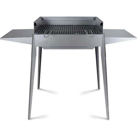 Barbecue a carbone Lisa Etna F portatile in ferro alluminato 60x40cm (1/5)