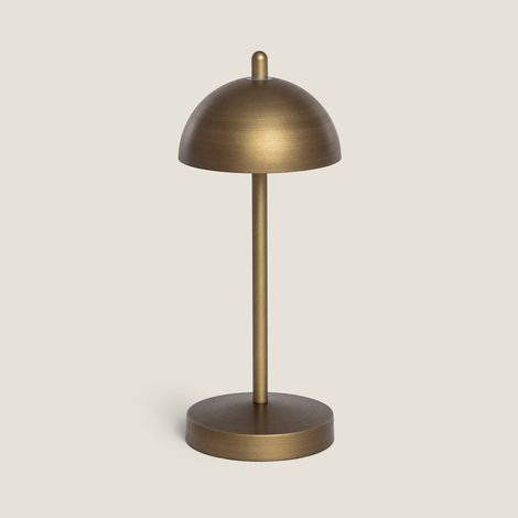 Lampada da Tavolo LED Portatile con Batteria USB Ricaricabile Pirinoa Ottone