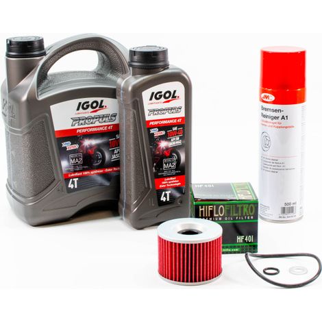 Kit Entretien Vidange pour KAWASAKI ZEPHYR 1100 de 1992 à 1996 - IGOL PROPULS PERFORMANCE 10W40 5L