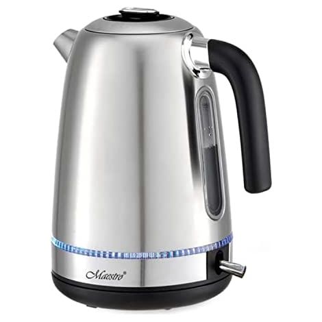 Maestro Bouilloire Électrique Inox Argent 1,7 L 2200 W (1/3)