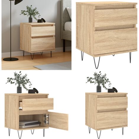 Nachttisch Sonoma-Eiche 40x35x50 cm Holzwerkstoff - Nachttisch - Wohnzimmermöbel - Beistelltisch - Holzwerkstoff - Sonoma-Eiche - Home & Living (1/5)