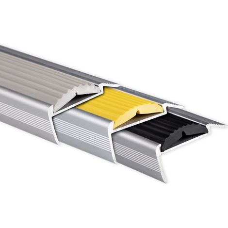 Seuil d'escalier Avec simple caoutchouc Power Grip Longueur: 90 cm Autocollant Noir (1/5)