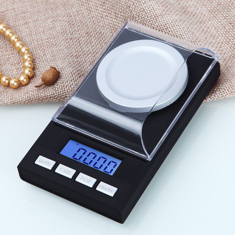 Taschenpräzisionswaage für Schmuck, Mini-Milligrammwaage 100 g/0,001 g (1/3)