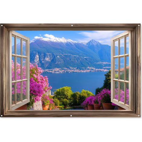 PÓSTER DE JARDÍN Mirador - Montaña - Paisaje - Vistas - Lago 180x120 (1/5)