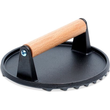 Gusseiserne Pressform für Hamburger, Grillburger und Koteletts, 17,5 cm (1/5)