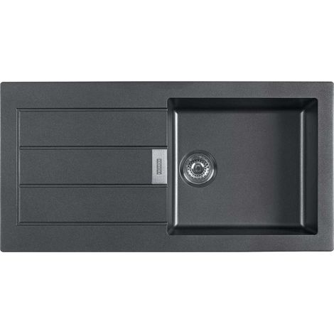 Franke Sirius 2.0 - Lavello in tectonite S2D 611-100, 100x50 cm, nero 143.0613.661 (1/3)