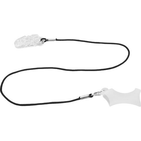 Cordon de fixation pour prothèse auditive, attache transparente avec lien noir en nylon, support pour appareil auditif, taille unique pour oreille