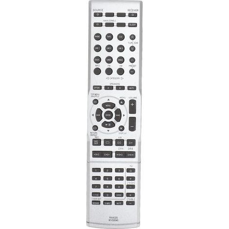 Ersatzfernbedienung RAX25 WV50040 für Audio-Receiver, berührungsempfindliche Tasten, kompatibel mit den Modellen R S500, R S700, R S500BL und R S700BL. (1/5)