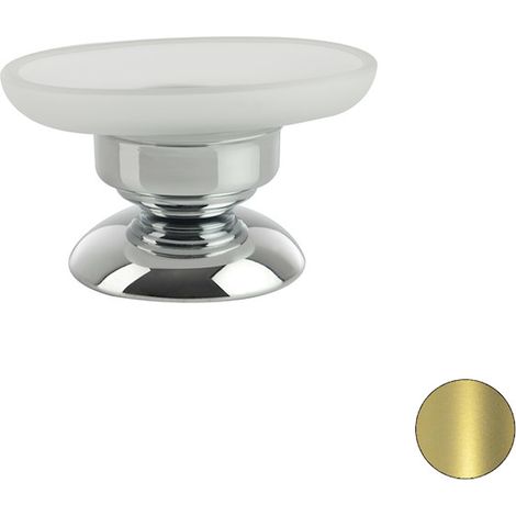 STILHAUS Elite porta sapone appoggio bacinella satinata oro codice prod: 000EL09AP16