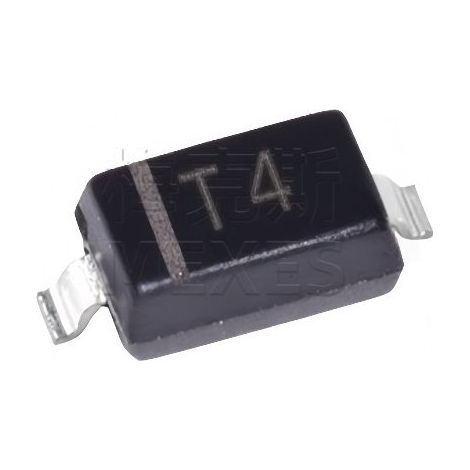 Diode à montage en surface 1N4148W, sérigraphiée T4 SOD-123 1206, composant électronique à puce cristal à long terme/long terme, 5 unités expédiées.