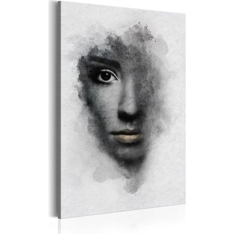 Tableau Imprimé "Portrait Gris" 60 x 90 cm (1/2)