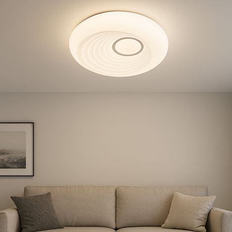 Plafón LED Ø480×90mm 40W CCT acrílico (1/5)