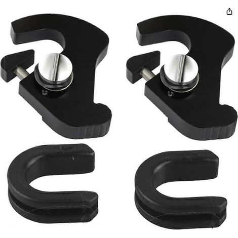 Kit de verrouillage de porte-bagages rotatif pour sissy bar, douille de pointage, œillet noir (1/5)