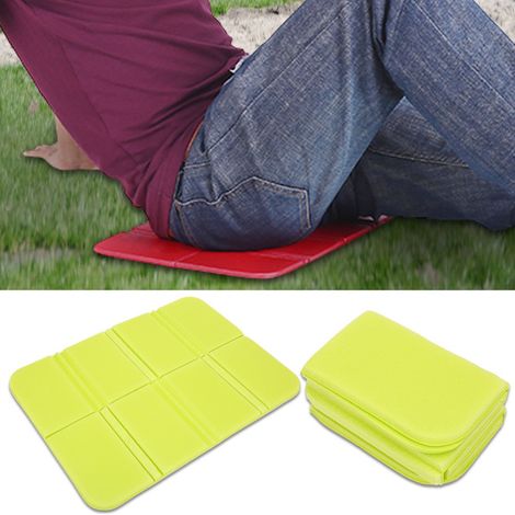 Coussin de siège pliable, tapis de pique-nique portable et imperméable, housse de protection (vert fruit) (1/3)