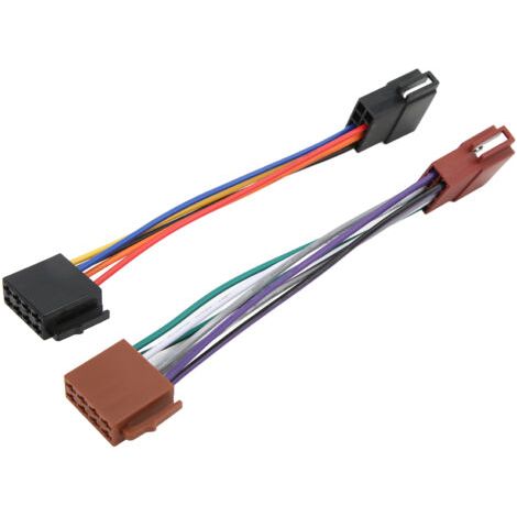 QORVA- Connecteur de fil Radio ISO, adaptateur de faisceau de câblage, prise mâle à femelle, câble récepteur à 16 broches