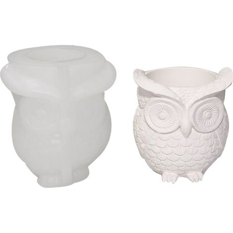 DIY-Harzformen, geeignet für Bonbontöpfe, Eulenblumentopfformen und Tonformen (1/4)