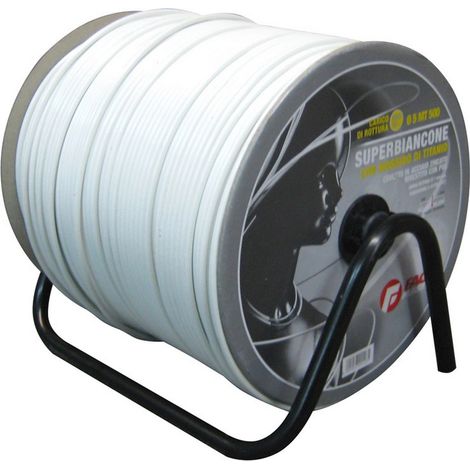 1ROTOLO CAVETTO SUPERBIANCONE IN ESPOSITORE Ï mm. 5 - mt. 500
