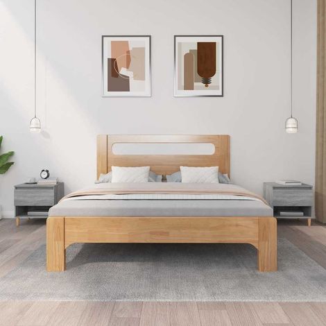 vidaXL Bedside Tables 2 pcs Grey Sonoma 50x46x50 cm Engineered Wood (1/5)
