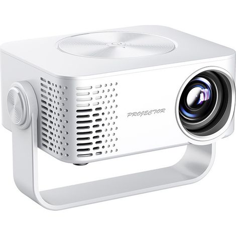 M60 Mini-Projektor mit WiFi 6, nativer 1080p- und 4K-Auflösung, automatischer Trapezkorrektur und Fokussierung, tragbarer Outdoor-Filmprojektor für iPhone/Android/PS5, Heimkino-Kompatibilität