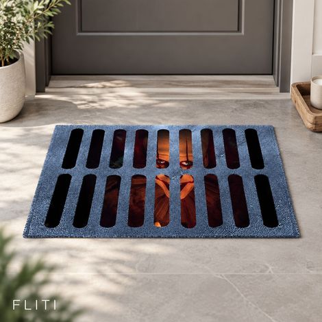 FLITI Paillasson Halloween Tapis de Bienvenue Clown Antidérapant Polypropylène Intérieur et Extérieur Facile à Nettoyer (1/5)