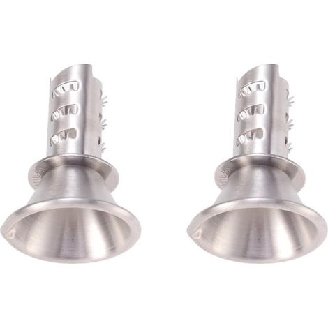 Presse-agrumes manuel - Lot de 2 - Presse-citron vert - Acier inoxydable - Presse-citron - Presse-agrumes - Presse-citron vert - Presse Presse-agrumes manuel - 66 x 18 x 45 mm - Argent