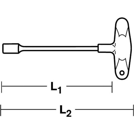 Stahlwille Sechskant-Steckschlüssel SW 9mm L.175mm