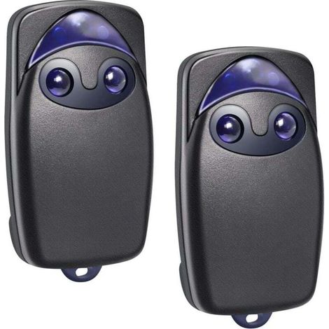 (Pack de 2)Télécommande Universelle 433 MHz pour Portail - replacement pour Flo2r-s, Compatible avec N1ce ONE1, ON1, FLOXIR, FLOXR, FLOX2R, OX2 - Idéale pour Portes Automatiques et Volets Roulants (1/5)