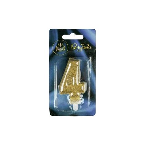 Premium-Kerze 4 Gold