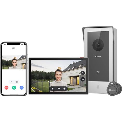 EZVIZ CP5 Visiophone Connecté WiFi - Écran Tactile 7", Résolution 1080P, Contrôle d'Accès (1/5)