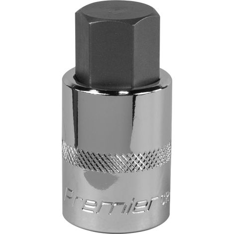 Sealey Premier Hex Socket Bit 1/2""Sq Drive 19mm SBH026