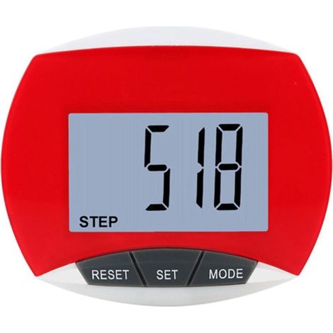 Bardusch - Compteur de pas précis, podomètre portable avec écran LCD pour le jogging, la randonnée, la course à pied, la marche (1/4)