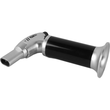Briquet torche rechargeable, coupe-vent, à flamme réglable, mini-chalumeau avec verrouillage de sécurité pour camping, cuisine, bougies et barbecue. (1/5)